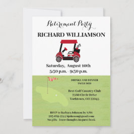 Pensioenpartij Golf Party Kaart