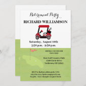 Pensioenpartij Golf Party Kaart (Voorkant / Achterkant)