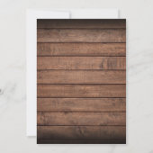 Pensioenpartij Golf Rustic Wood Panels Kaart (Achterkant)