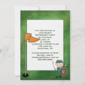 Pensioenpartij Golf-thema Kaart (Achterkant)