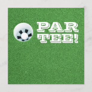 Pensioenpartij - Golfthema - PAR-T-SHIRT! Kaart