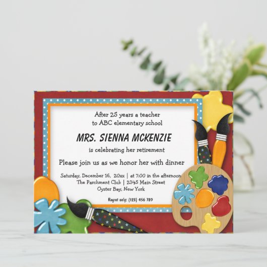 Pensioenpartij Kaart (Staand voorkant)