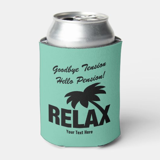 Pensioenpartij koelbox hallo Afscheid spanning Blikjeskoeler (Blikje Voorkant)