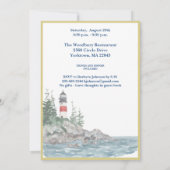 Pensioenpartij Kustvuurtoren Water Aankondiging (Achterkant)