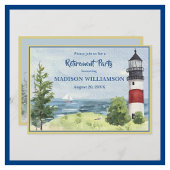 Pensioenpartij Kustvuurtoren Water Aankondiging