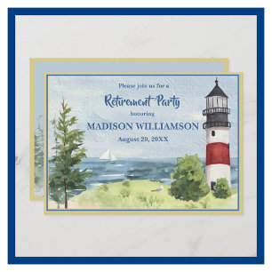 Pensioenpartij Kustvuurtoren Water Aankondiging