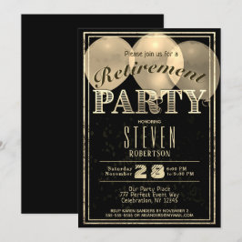 Pensioenpartij | Modern Gold Festive Kaart