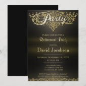 Pensioenpartij | Moderne legantie Kaart (Voorkant / Achterkant)