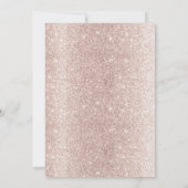 Pensioenpartij Moderne Roos Gold Foil Flowers Kaart (Achterkant)