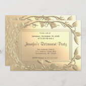 Pensioenpartij | Moderne uitnodiging voor uitzendi (Voorkant / Achterkant)