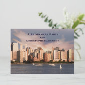 Pensioenpartij, NYC Manhattan Skyline, naam; Kaart (Staand voorkant)