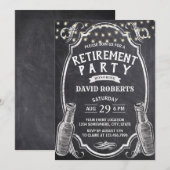 Pensioenpartij op het bord van Cheers Beer Rustic  Kaart (Voorkant / Achterkant)