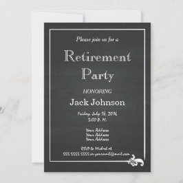  Pensioenpartij op het Chalkboard Kaart