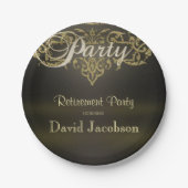 Pensioenpartij Papieren Bordje (Voorkant)