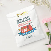 Pensioenpartij postpostale werknemers in ruste bedankzakje (Gezegeld)