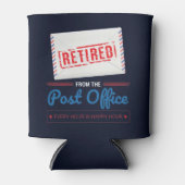 Pensioenpartij postpostale werknemers in ruste blikjeskoeler (Voorkant)