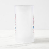 Pensioenpartij postpostale werknemers in ruste matglas bierpul (Center)