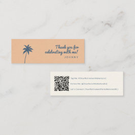 Pensioenpartij QR-code Social Media Card Mini Visitekaartje