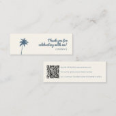 Pensioenpartij QR-code Social Media Card Mini Visitekaartje (Voorkant / Achterkant)