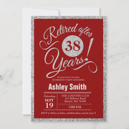 Pensioenpartij - Red Silver Kaart (Voorkant)