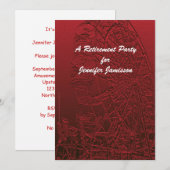 Pensioenpartij Rode reuzenrad Personaliseer naam Kaart (Voorkant / Achterkant)