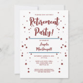 Pensioenpartij, rode sterren, kaart (Voorkant)