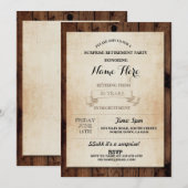 Pensioenpartij  rubberen papier, uitnodiging (Voorkant / Achterkant)