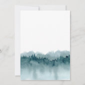 Pensioenpartij Rustisch bosgebergte Kaart (Achterkant)