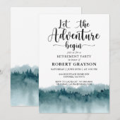 Pensioenpartij Rustisch bosgebergte Kaart (Voorkant / Achterkant)