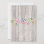 Pensioenpartij Rustisch in ruste hout Kaart (Achterkant)