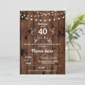 Pensioenpartij Rustisch in ruste houten kazen uitn Kaart (Staand voorkant)