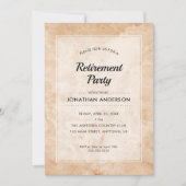 Pensioenpartij | Stijlvolle marmeren achtergrond Kaart (Voorkant)