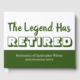 Pensioenpartij The Legend heeft groen Mannen pensi Gastenboek