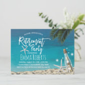 Pensioenpartij Tropische strangflesfles Kaart (Staand voorkant)