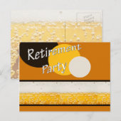 pensioenpartij uitnodiging briefkaart (Voorkant / Achterkant)