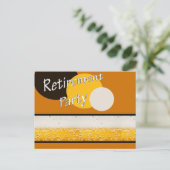 pensioenpartij uitnodiging briefkaart (Staand voorkant)