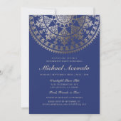 Pensioenpartij Uitnodigingen Gold Foil (Voorkant)