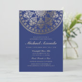 Pensioenpartij Uitnodigingen Gold Foil (Staand voorkant)