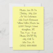 Pensioenpartij Uitnodigingen Gold Pocket Watch (Achterkant)