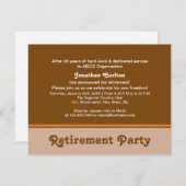 Pensioenpartij van Brownish Kaart (Voorkant / Achterkant)