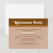 Pensioenpartij van Brownish Kaart (Voorkant / Achterkant)