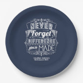 Pensioenpartij vergeet nooit papieren bordje (Voorkant)