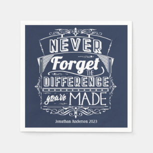 Pensioenpartij vergeet nooit servet