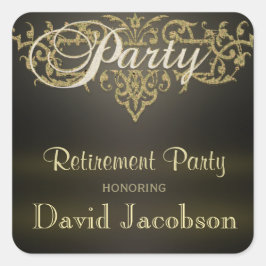 Pensioenpartij Vierkante Sticker