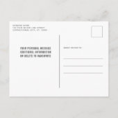 Pensioenpartij voor de correctiefunctionaris aankondigingskaart (Achterkant)