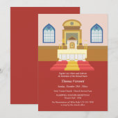 Pensioenpartij voor het uitnodigen van een pastor kaart (Voorkant / Achterkant)