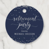 Pensioenpartij voor Label Elegant Silver, marine (Achterkant)