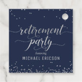 Pensioenpartij voor Label Elegant Silver, marine (Achterkant)