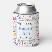 Pensioenpartij voor moderne typografie blikjeskoeler (Blikje Achterkant)