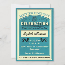 Pensioenpartij voor opnemende retiree kaart